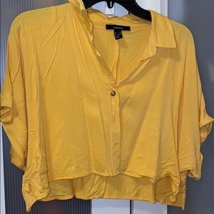 Yellow crop top